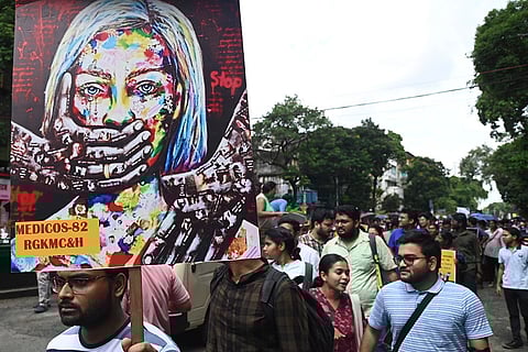 Protest over Kolkata trainee doctor's murder